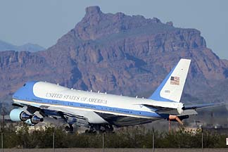 Boeing VC-25A 82-8000, Phoenix-Mesa Gateway Airport, January 25, 2012